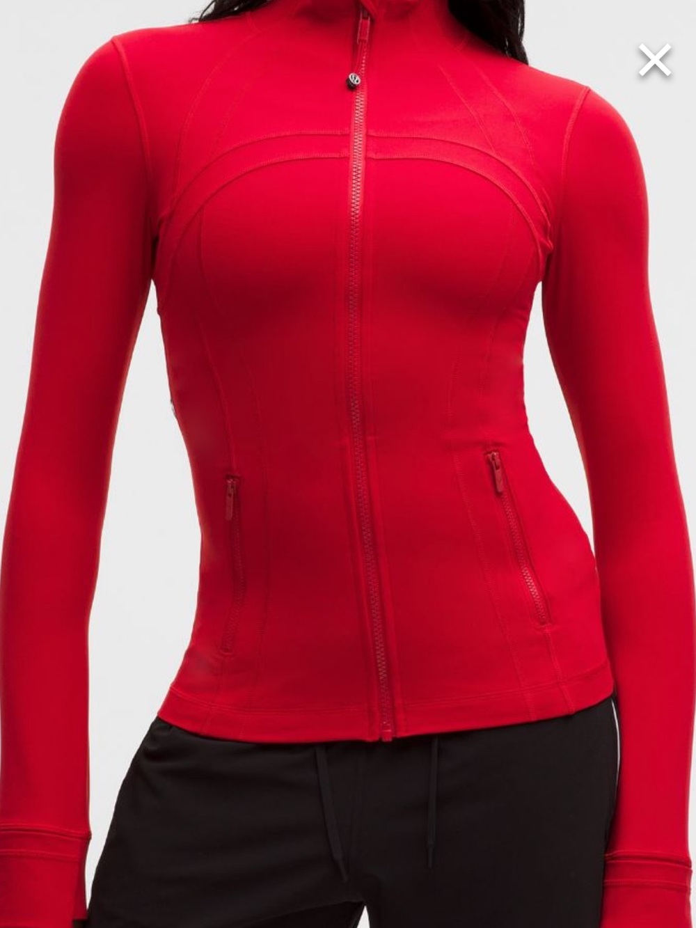 Lululemon Women's Oxford Red Zip-Up Nulu Jacket New without tag. Never worn!